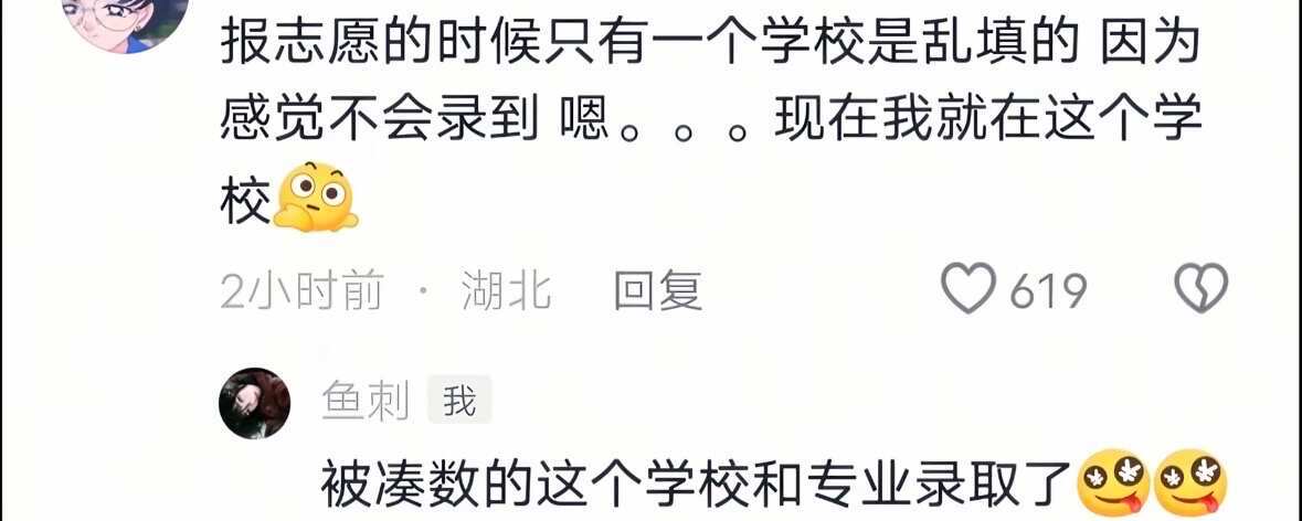 不信命的填一次志愿就知道了