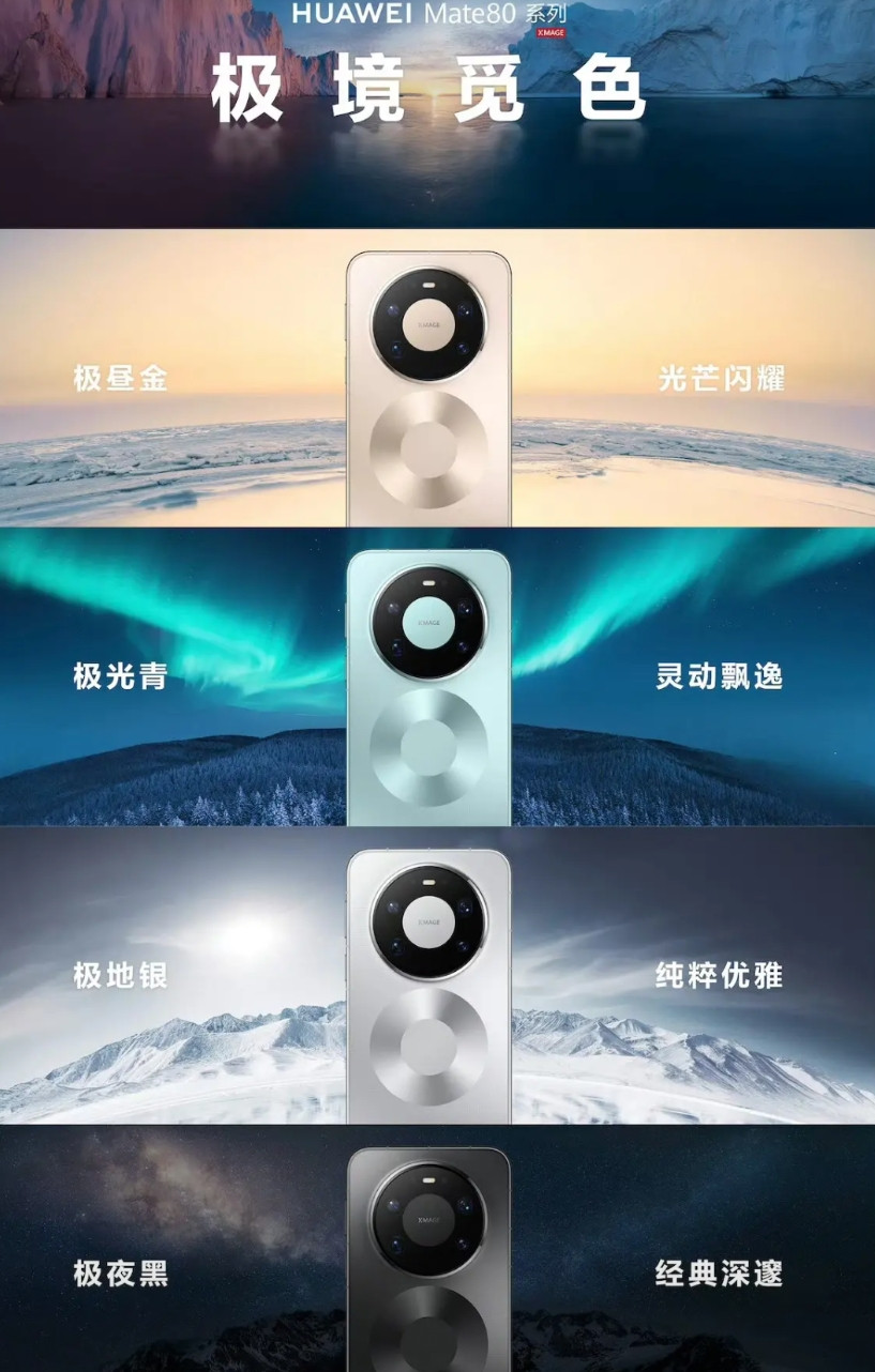 防伪标识难道也装到华为Mate80手机上了吗？首创金属光绘微纹工艺，微米级光刻