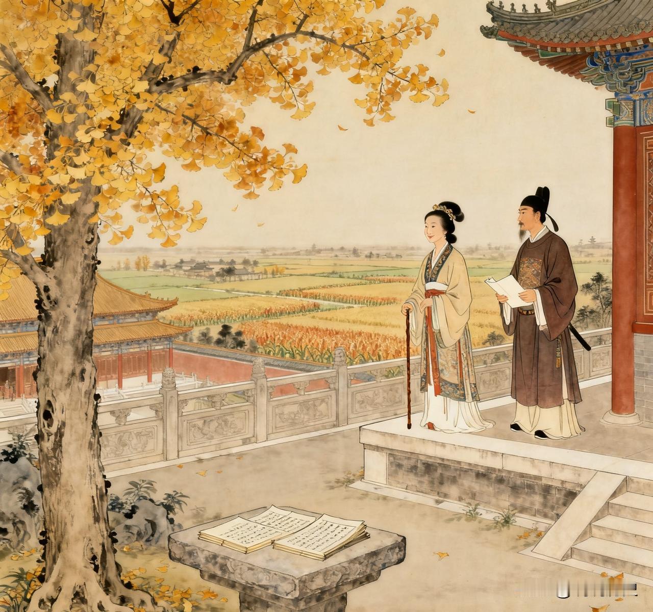 公元950年，大将军郭威发动兵变，闯入太后李三娘寝宫，李太后赶忙说道：“皇位尽可