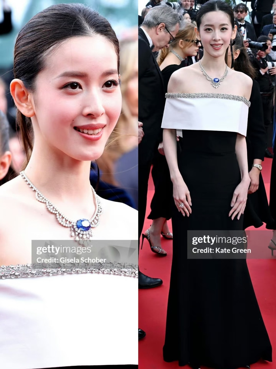 奶茶妹妹章泽天也走戛纳红毯了，G社镜头下的她温婉大方、耀眼夺目，比很多明星都好看