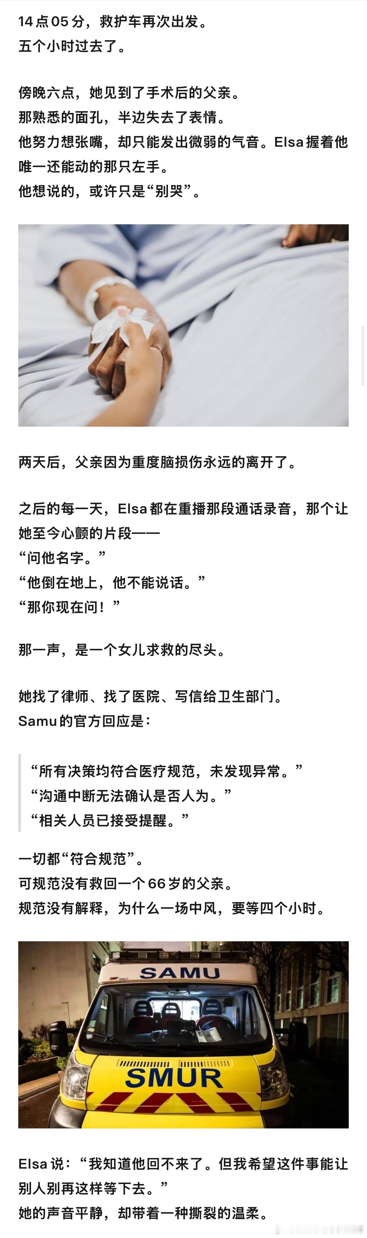 一位中国老父亲，跨越万里前往巴黎看望多年未见的女儿，结果却命丧法兰西。一场明显的