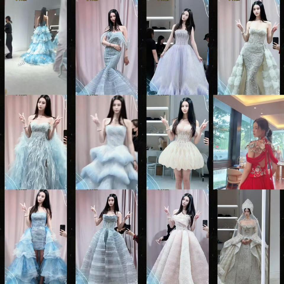 看着这些照片，总让人感觉哪里不太对劲，仔细一想，不禁想问：确定这是婚纱，而不是礼