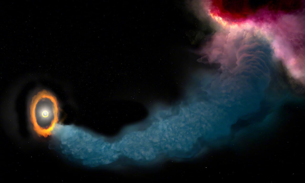 教科书上的行星诞生图，画了几十年都长一个样：一团气体和尘埃绕着新生恒星旋转，慢慢