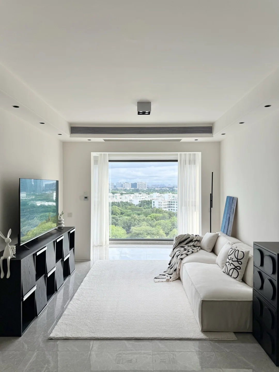 76m²🏠，3米多开间客厅，越简单越舒服～
