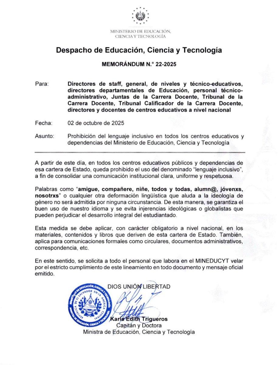 🚨🇸🇻布克尔禁止学校使用包容性语言布克尔刚刚禁止全国所有公立学校和教育办