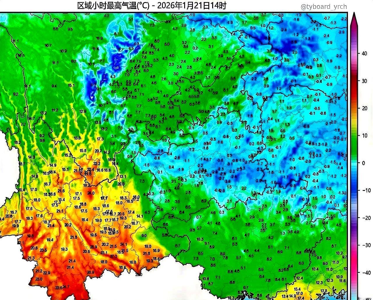 刚扫了一眼全国气温图，心态崩了。这大寒冬腊月的，正值“三九四九”，地图上一大片