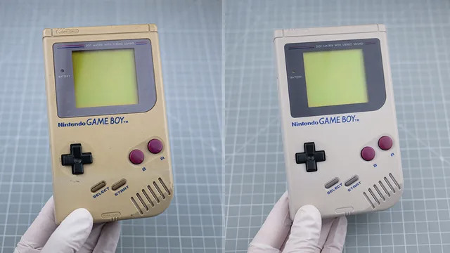 【为啥你小时候的塑料游戏机变黄了？】过去大家以为塑料旧了就变黄，是因为里面的阻燃