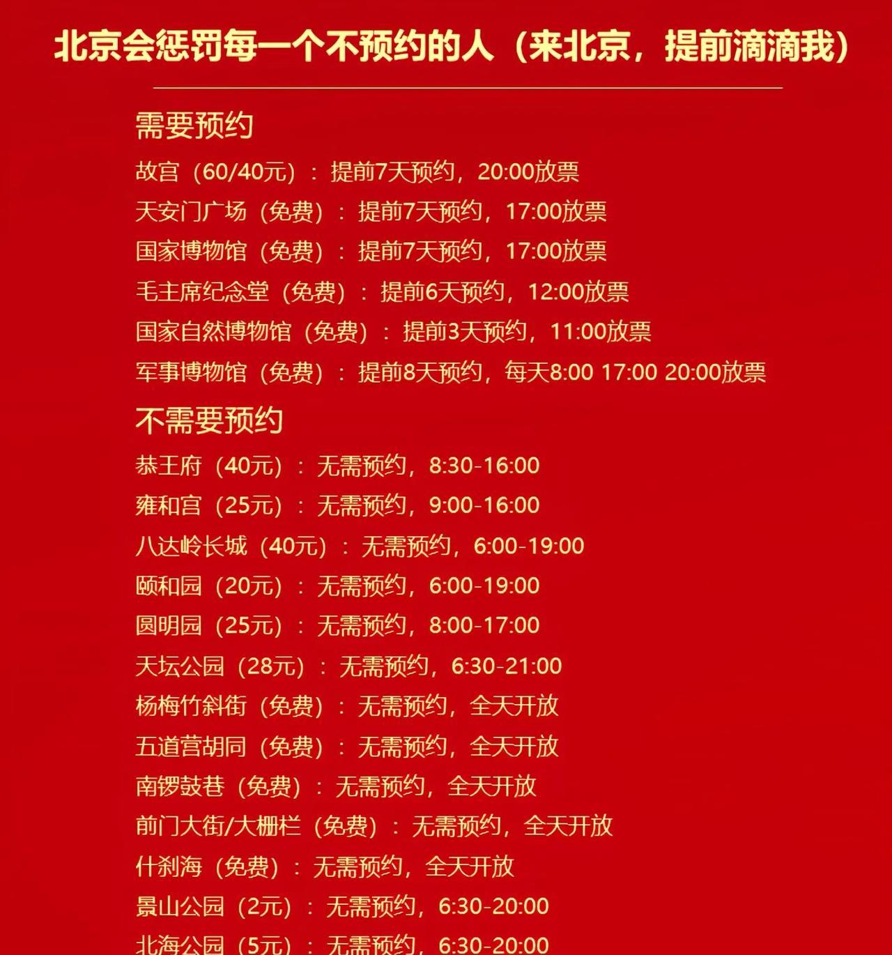 北京景点预约指南。