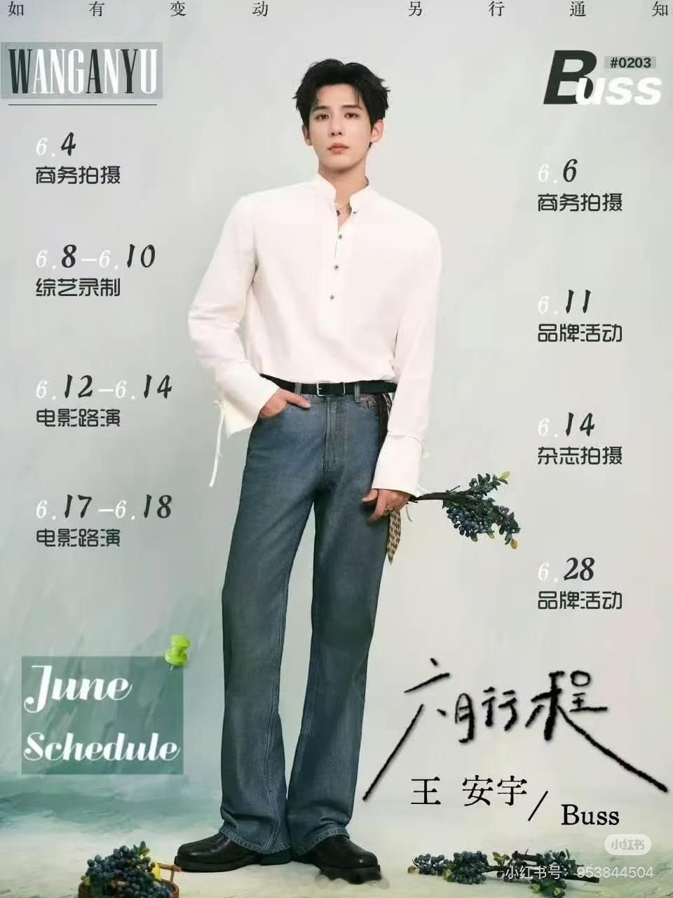又一波明星6月行程图来啦金晨6月有录制，低调复出魏大勋6月竟然暂无公开行程？孟子