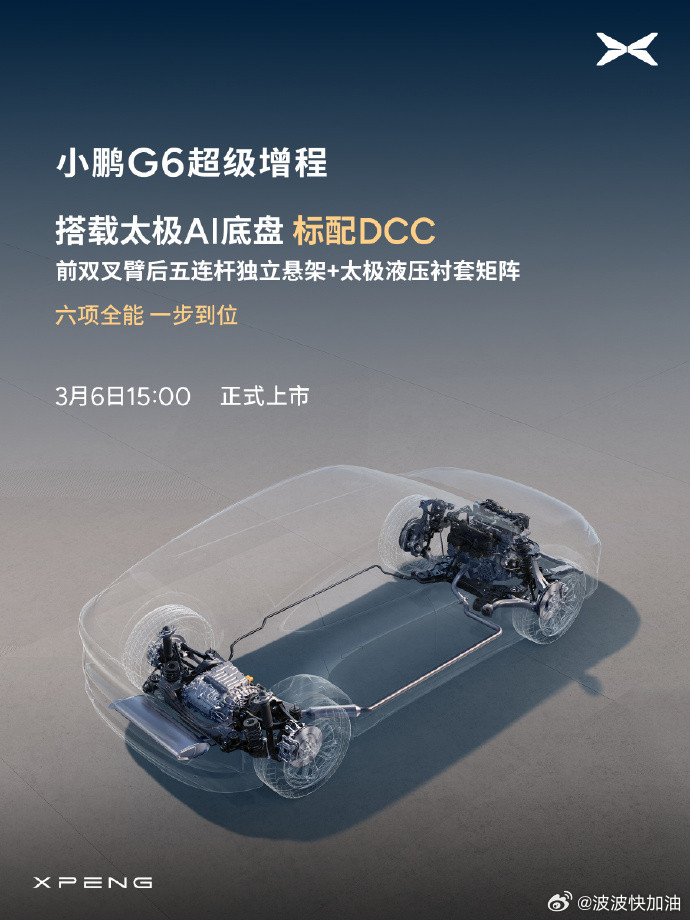 小鹏G6增程版也来了。-三电55.8度电池+60升油箱的组合，CLT