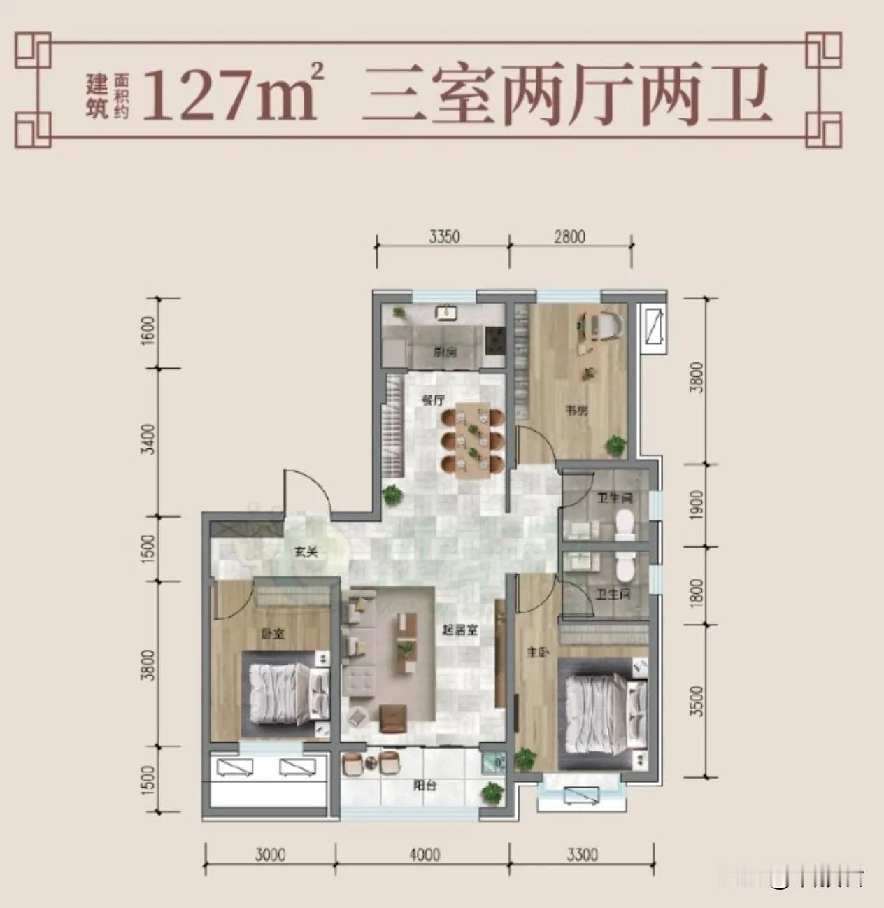 老家县城房价最贵的小区，正在建设中，房价8000-10000元，127-286平