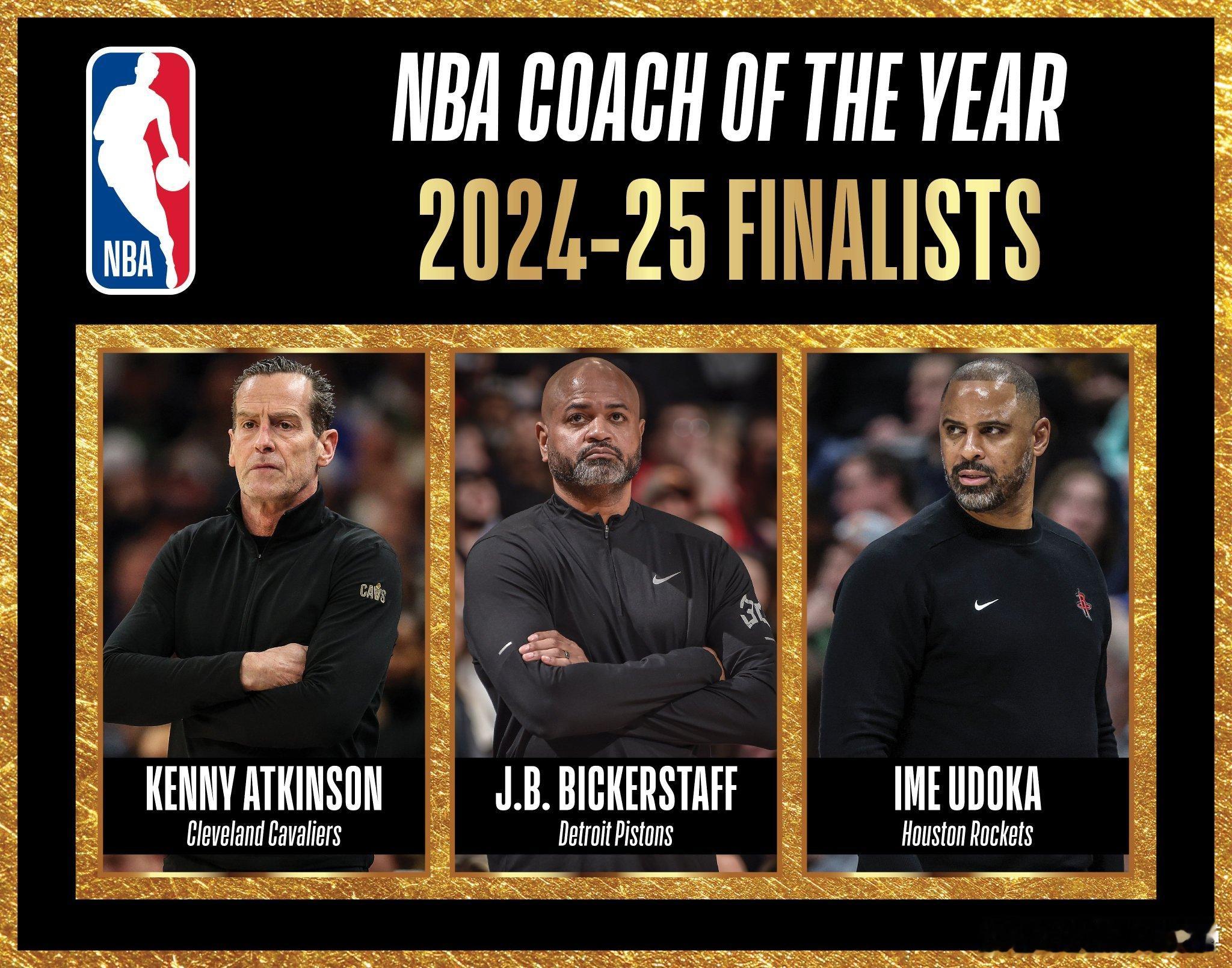 乌度卡在NBA年度最佳教练投票中名列第三🔥获得了7张第一名选票！大家觉得乌