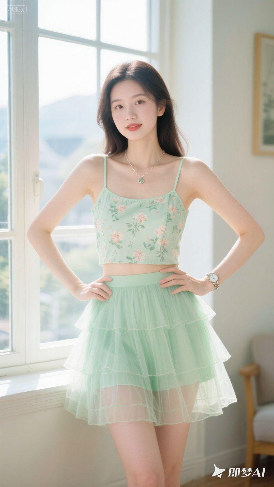 即梦AI 每日分享 清纯甜美 甜美穿搭 青春活力