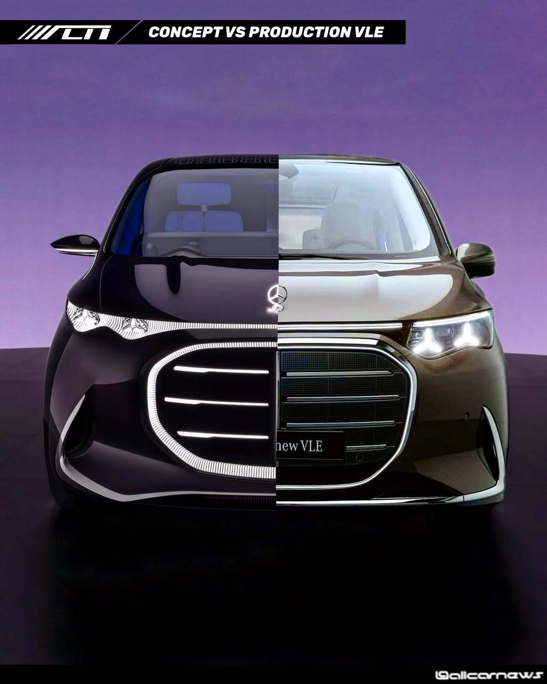一天一张文艺照奔驰VLE和VisionV概念车设计对比～