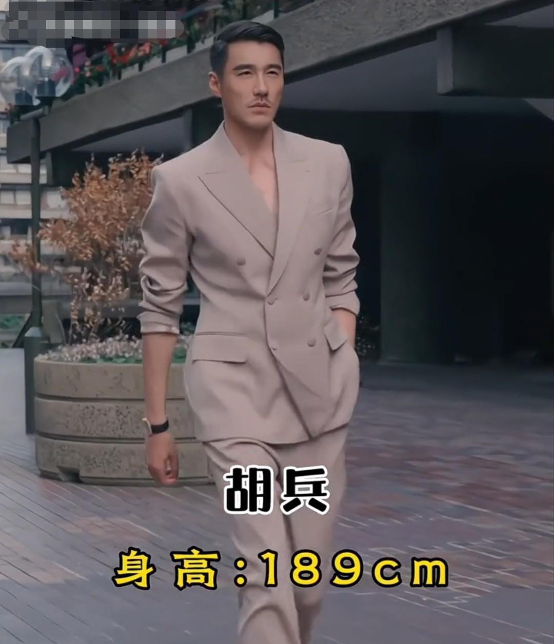 身高暴击+荷尔蒙拉满九位男星你喜欢谁？胡兵是专业走姿，步履最优美。#胡兵