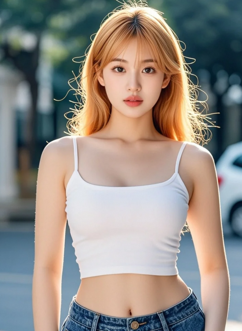 优雅学院风美女户外悠然，知性魅力尽显
