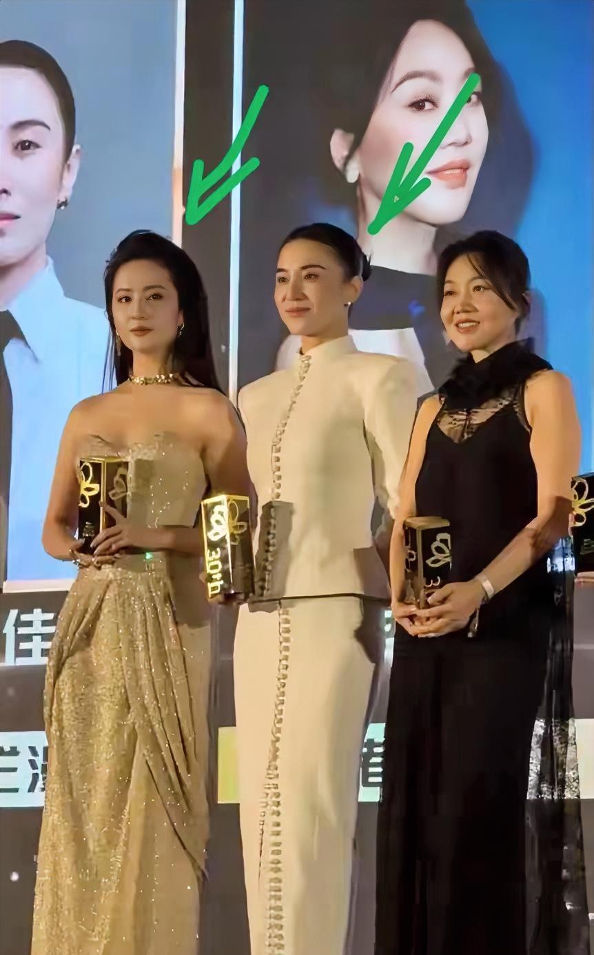 刘亦菲，宋佳，闫妮的合影，真被宋佳惊艳到了，端庄大气，把刘亦菲显的黯然失色了，你