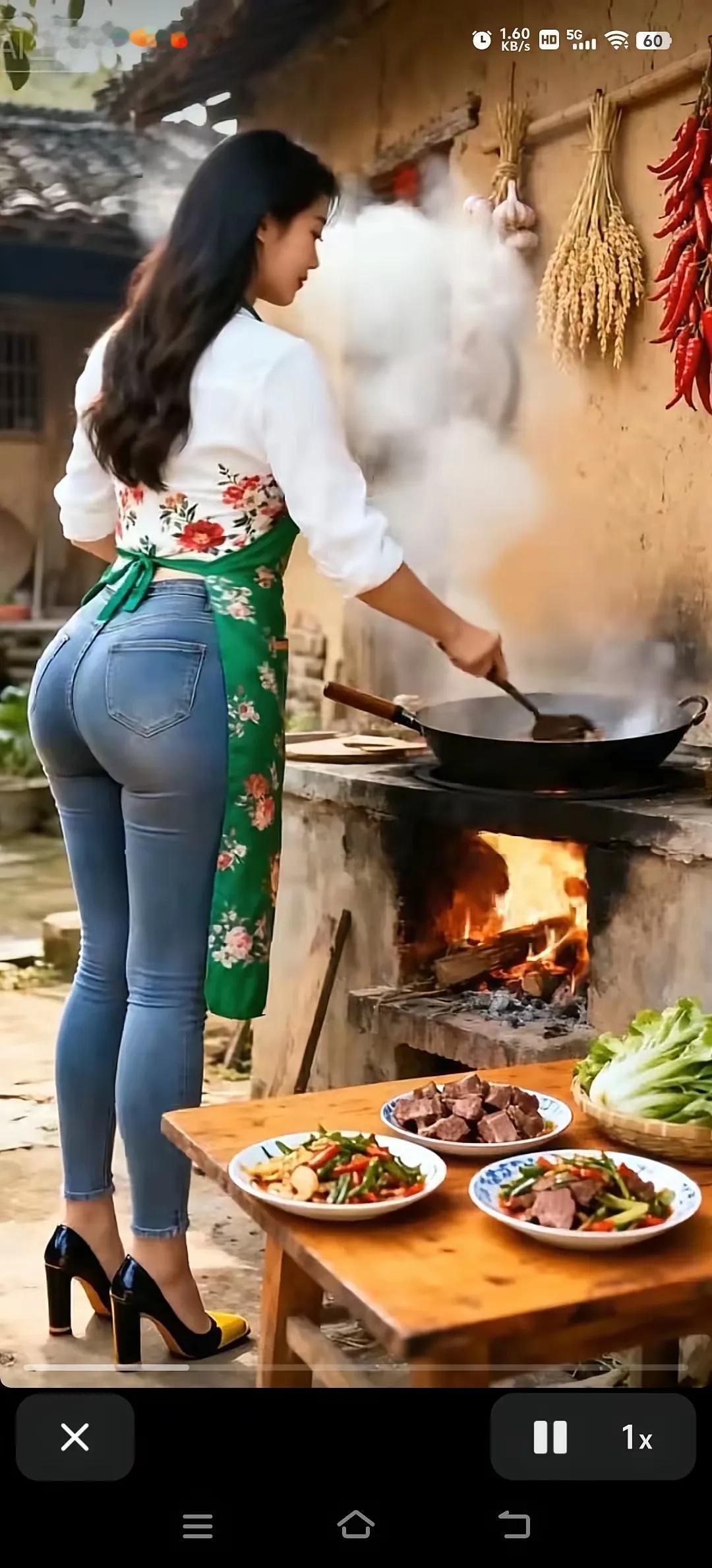 乡村厨房里的美食盛宴，热气腾腾的家常菜肴等你来尝！🍲🏡