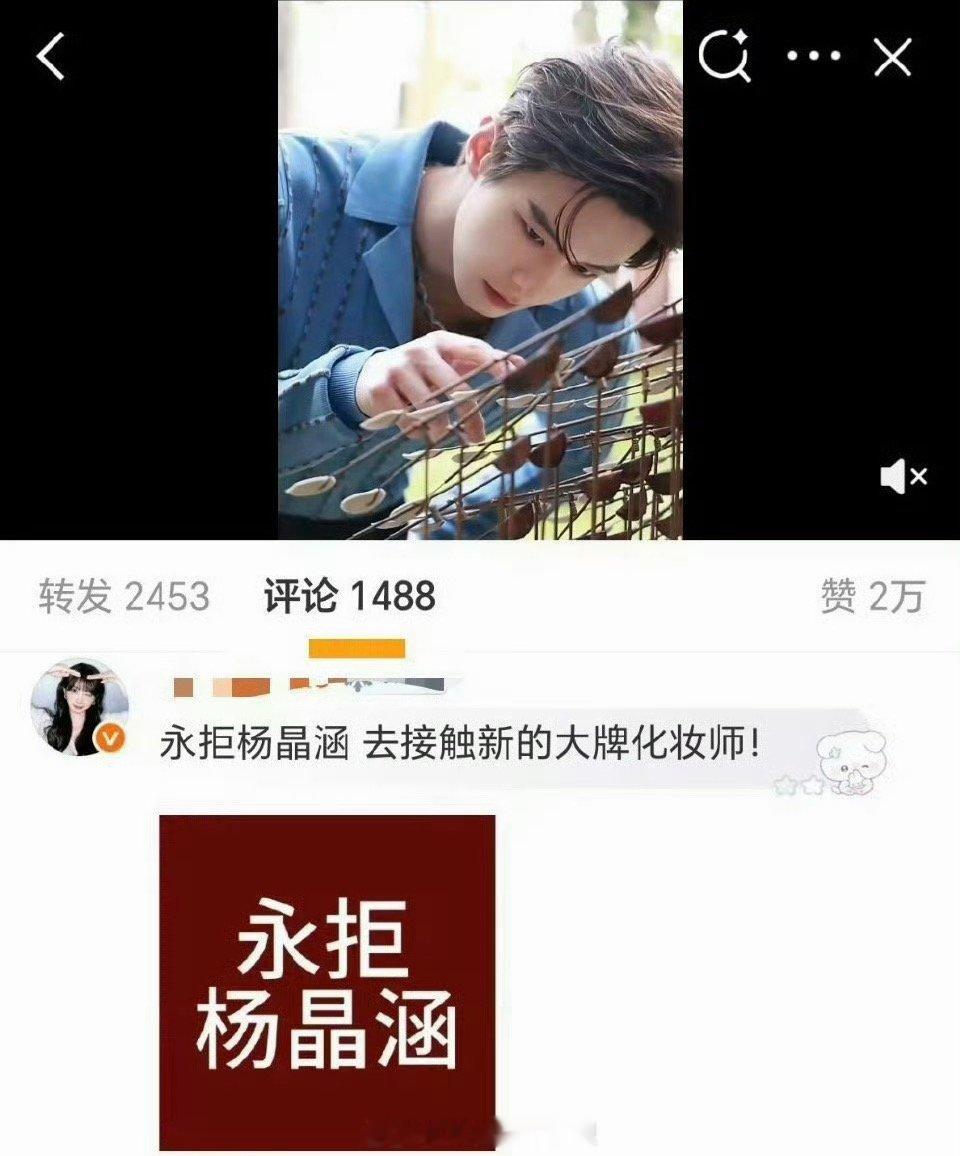 发生了什么，有粉丝要求给何与换化妆师，这是