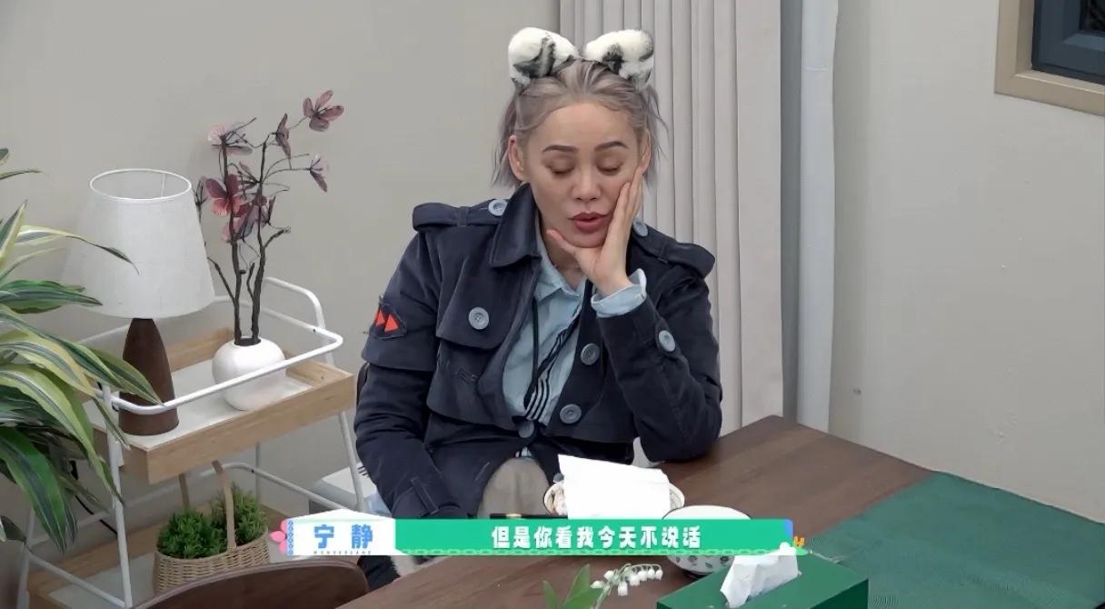 宁静，你不可以怪我们呀。你不说话的时候，真的，气场太强了。在场的人，都以为