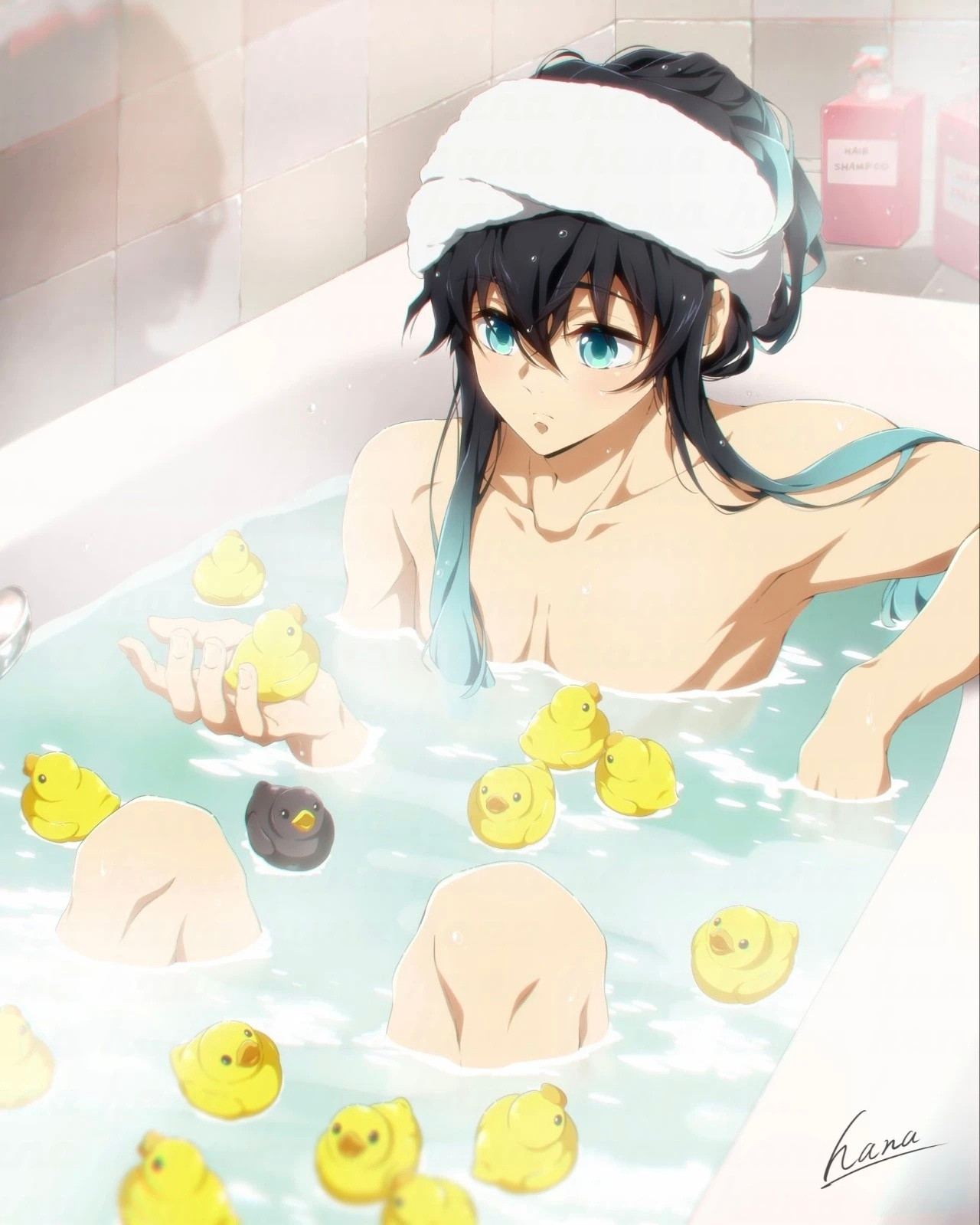 动漫新年迎喜番次元新星计划鬼灭之刃画师hana新绘时透无一郎图集2