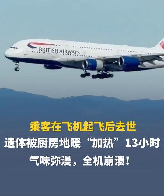 女子在飞机起飞30分钟后不幸离世，航班并未选择返航，而是载着300多名乘