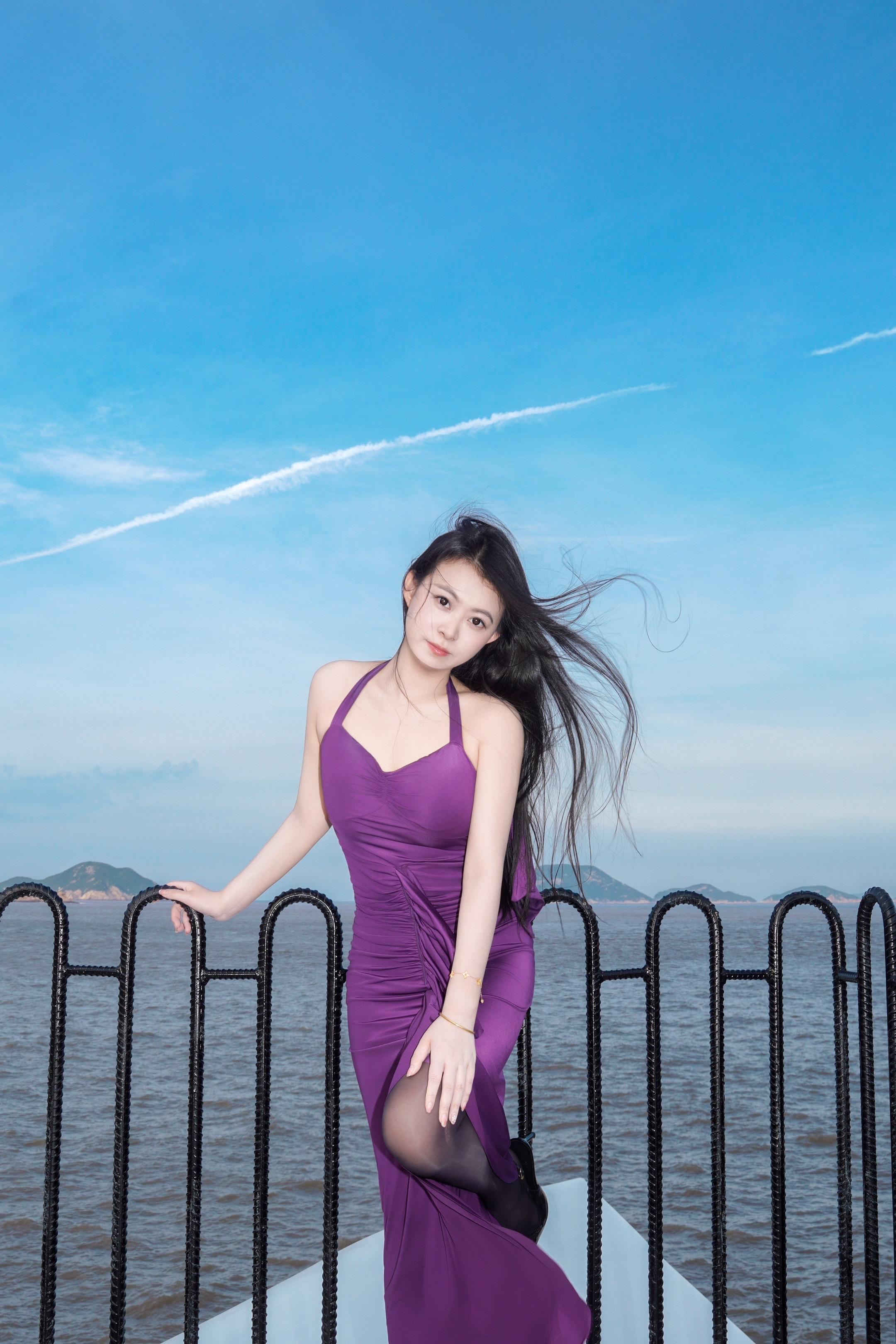 海边穿搭 黑丝穿搭
