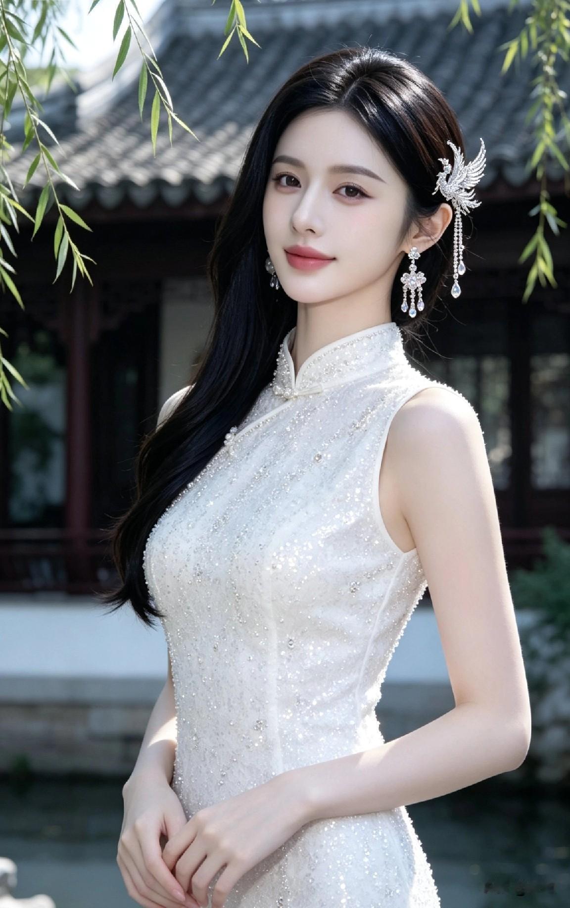 大家认为什么样的身材穿旗袍好看呢肩窄腰细的骨架穿出清冷感，丰满体态自带风情，从容