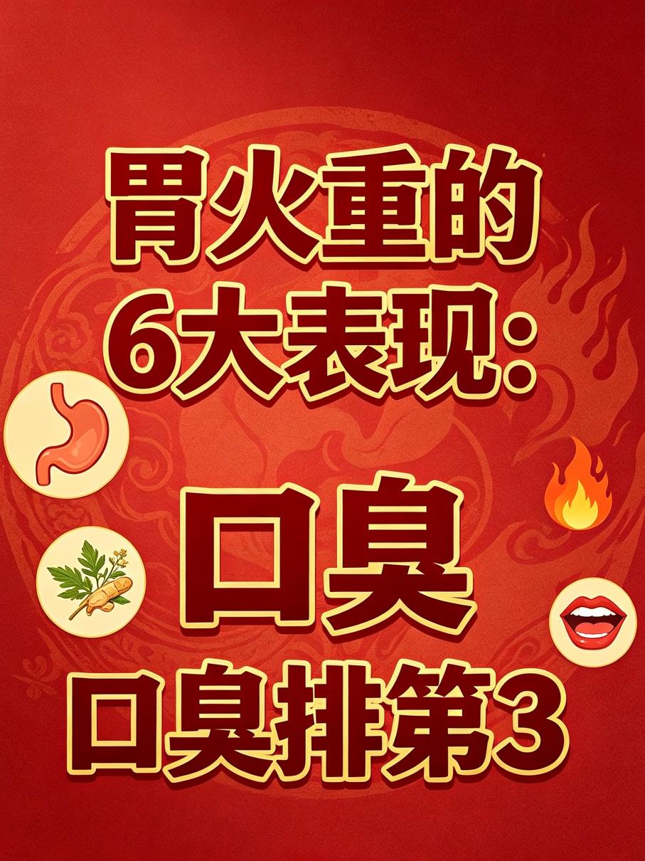 胃火重的6大表现：口臭排第3，排第一的很多人都不知道第6：大便干结、小便黄赤