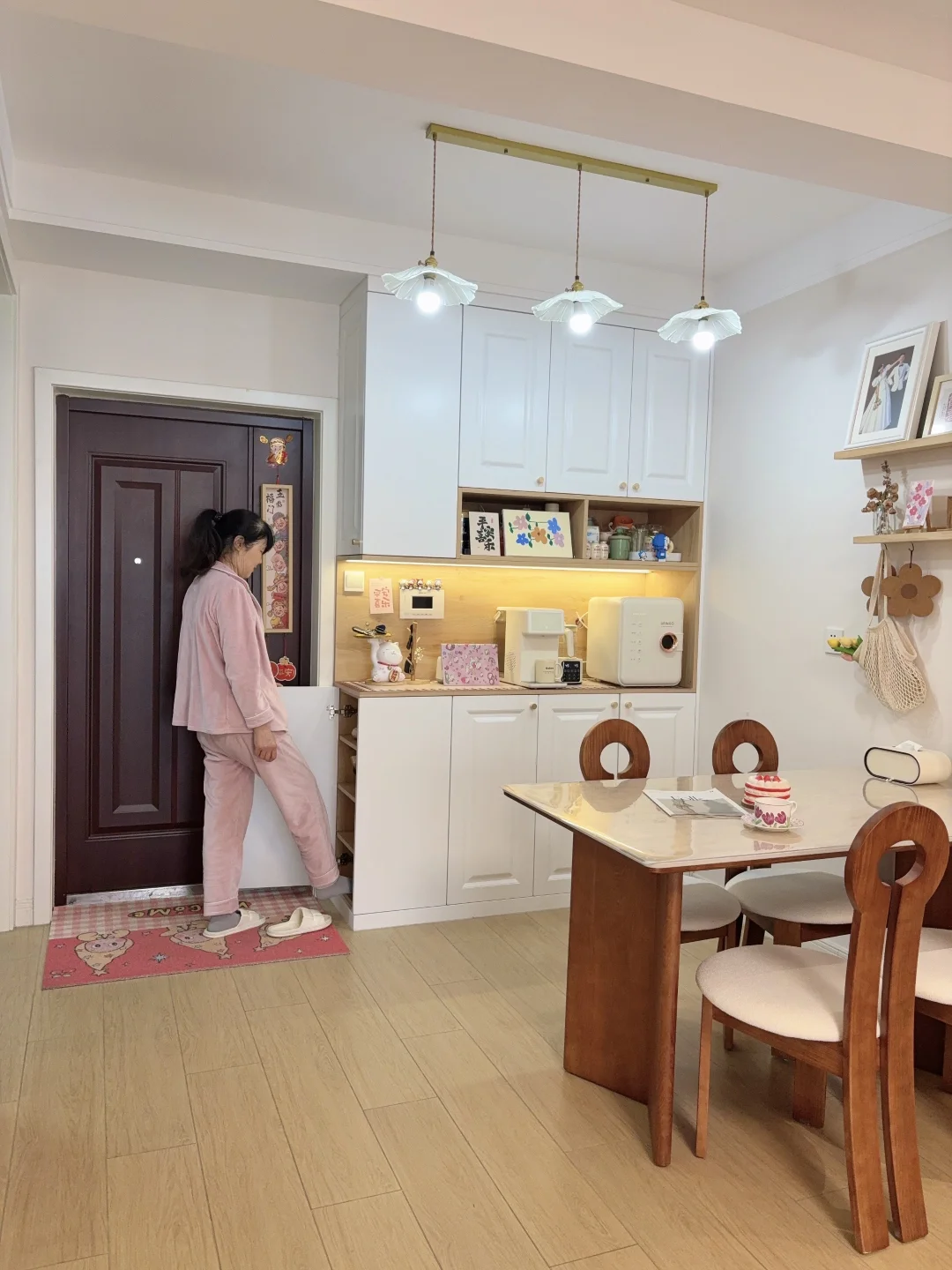 无玄关户型｜鞋柜餐边柜一体设计❗️附尺寸图