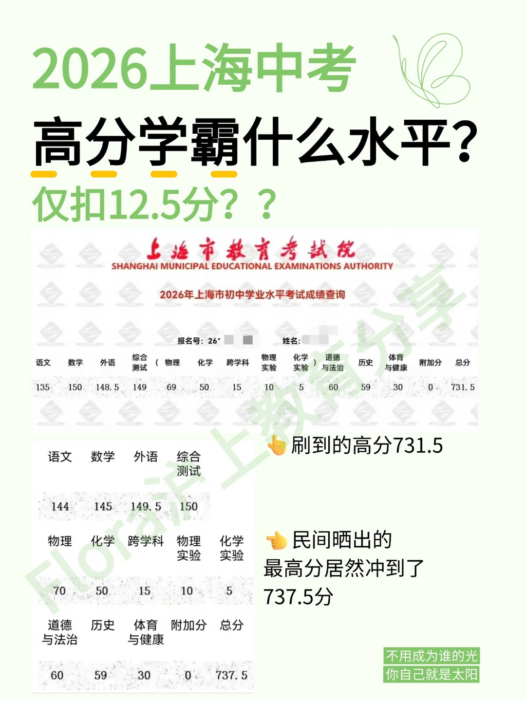 737.5分！2026上海中考惊现神仙学霸！