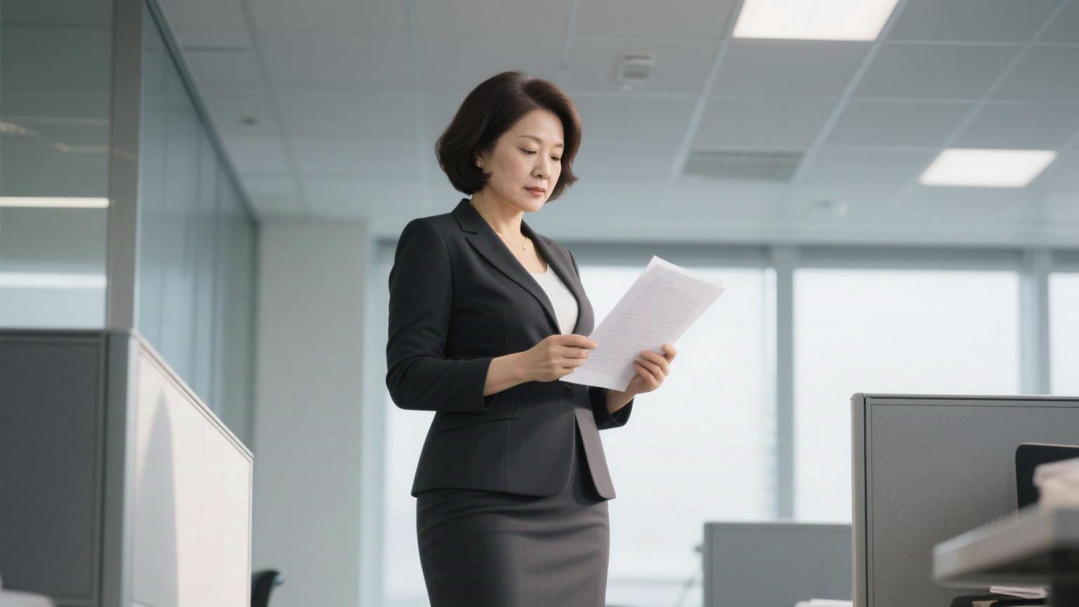 职场女性,优雅办公,专注工作,自信满满。