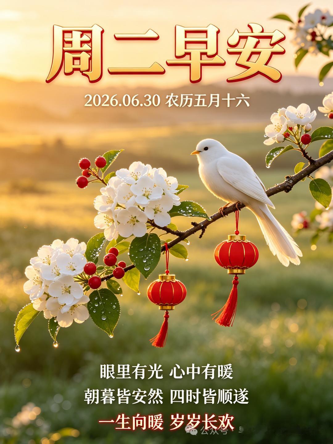 美好清晨如约而至，六月圆满收官。接纳这一月所有得失，好坏皆是阅历，坐拥盛夏清风，