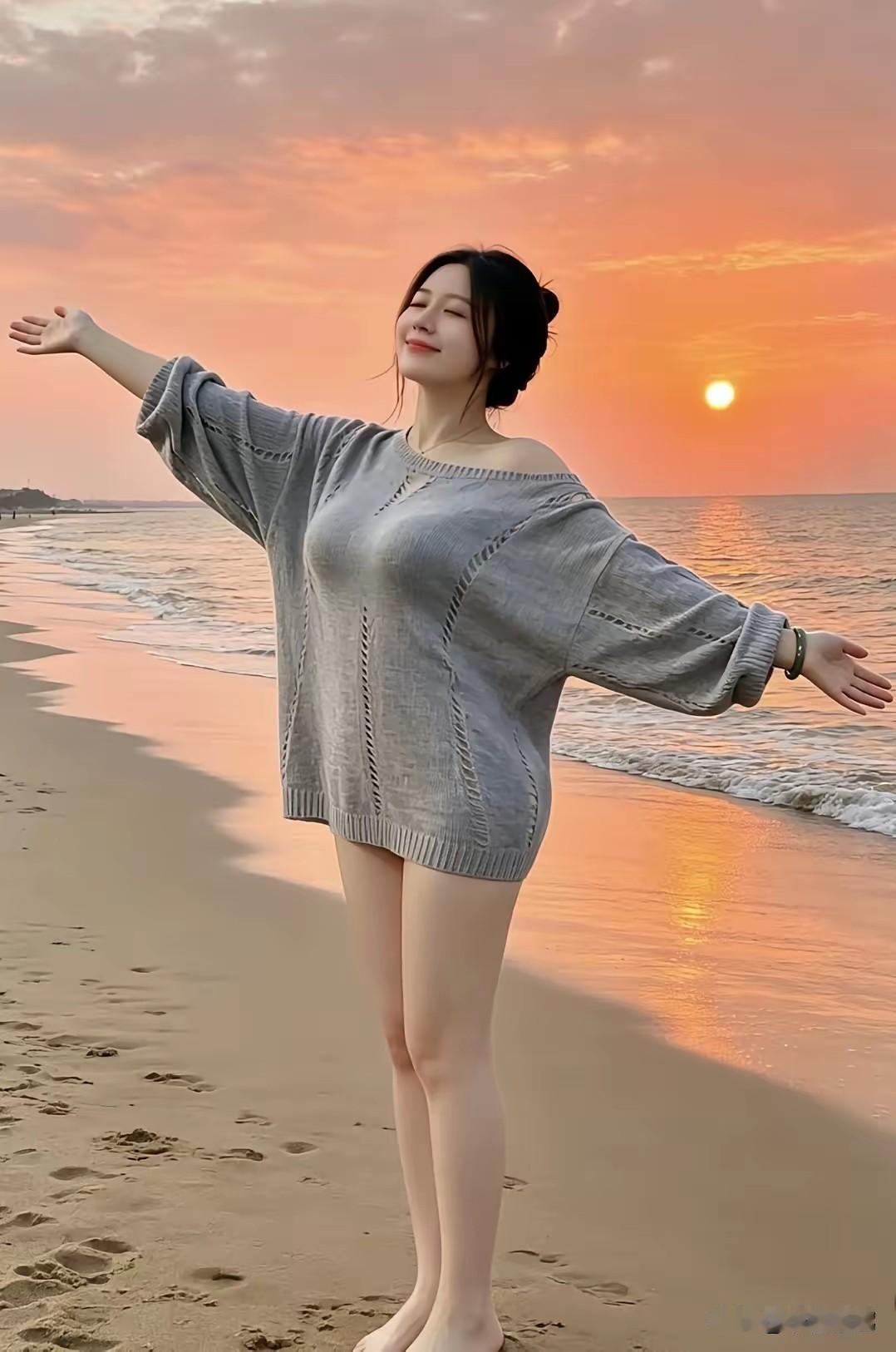 夕阳西下，断肠人在天涯。