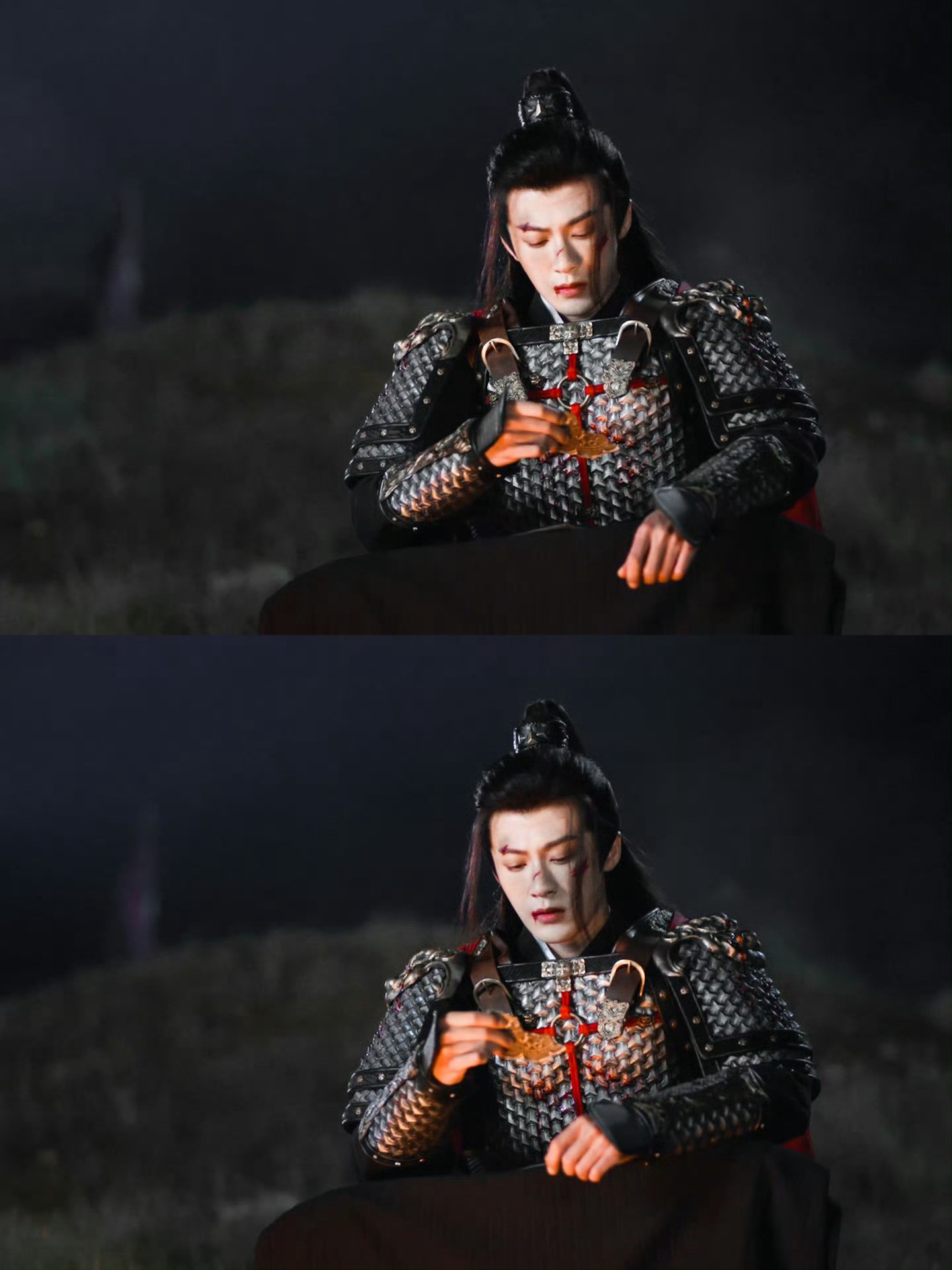 檀健次应该是电影杀青后就紧接着进组何不同舟渡了，开机应援定在了1.25，跟谢却山