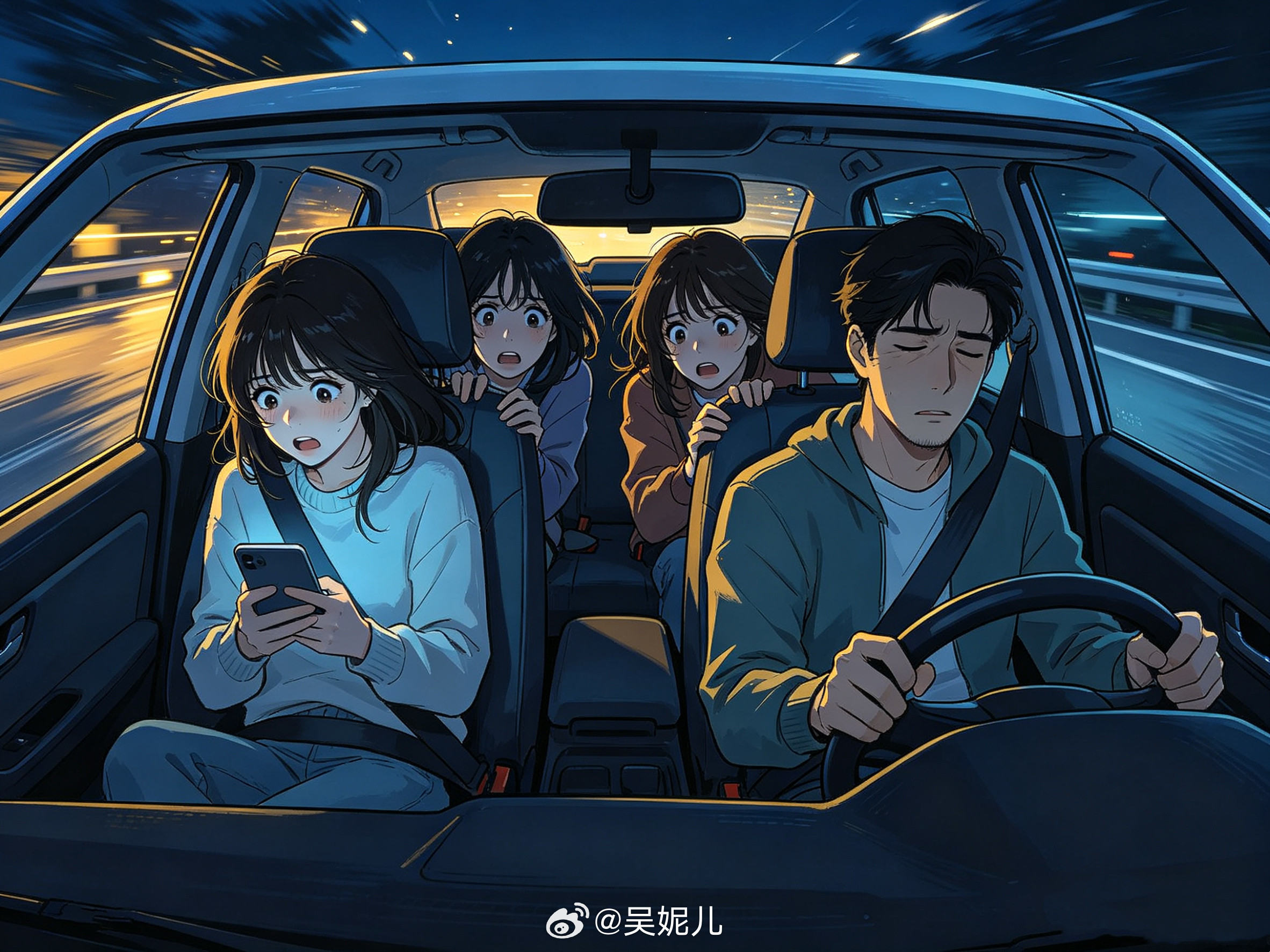高速上顺风车司机睡觉让车自己开？哈啰这波回应你买账吗？司机高速上睡了6次乘客录下