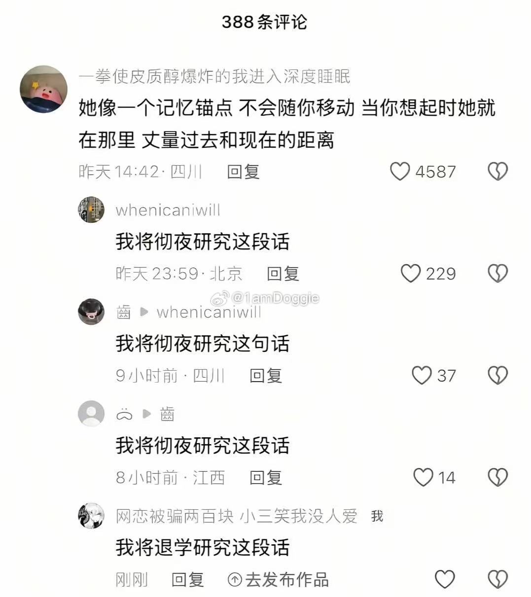 我将彻夜研究这段话
