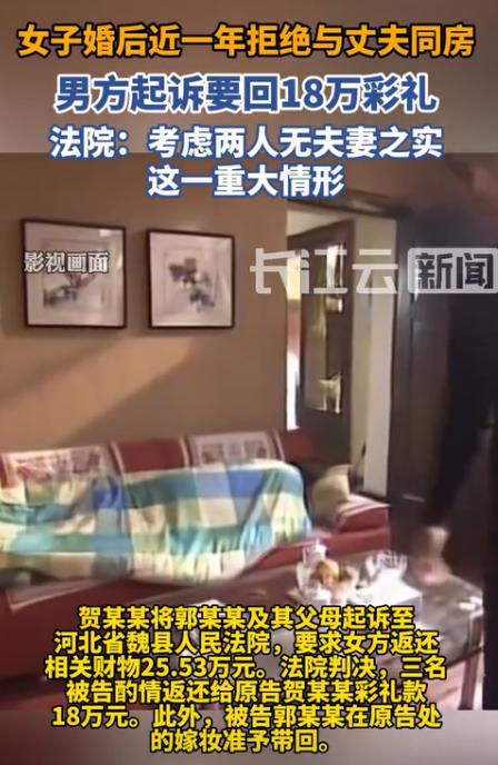河北邯郸，一男子与未婚妻办了婚宴后，未婚妻就一直不同意发生关系，甚至还分房睡。男