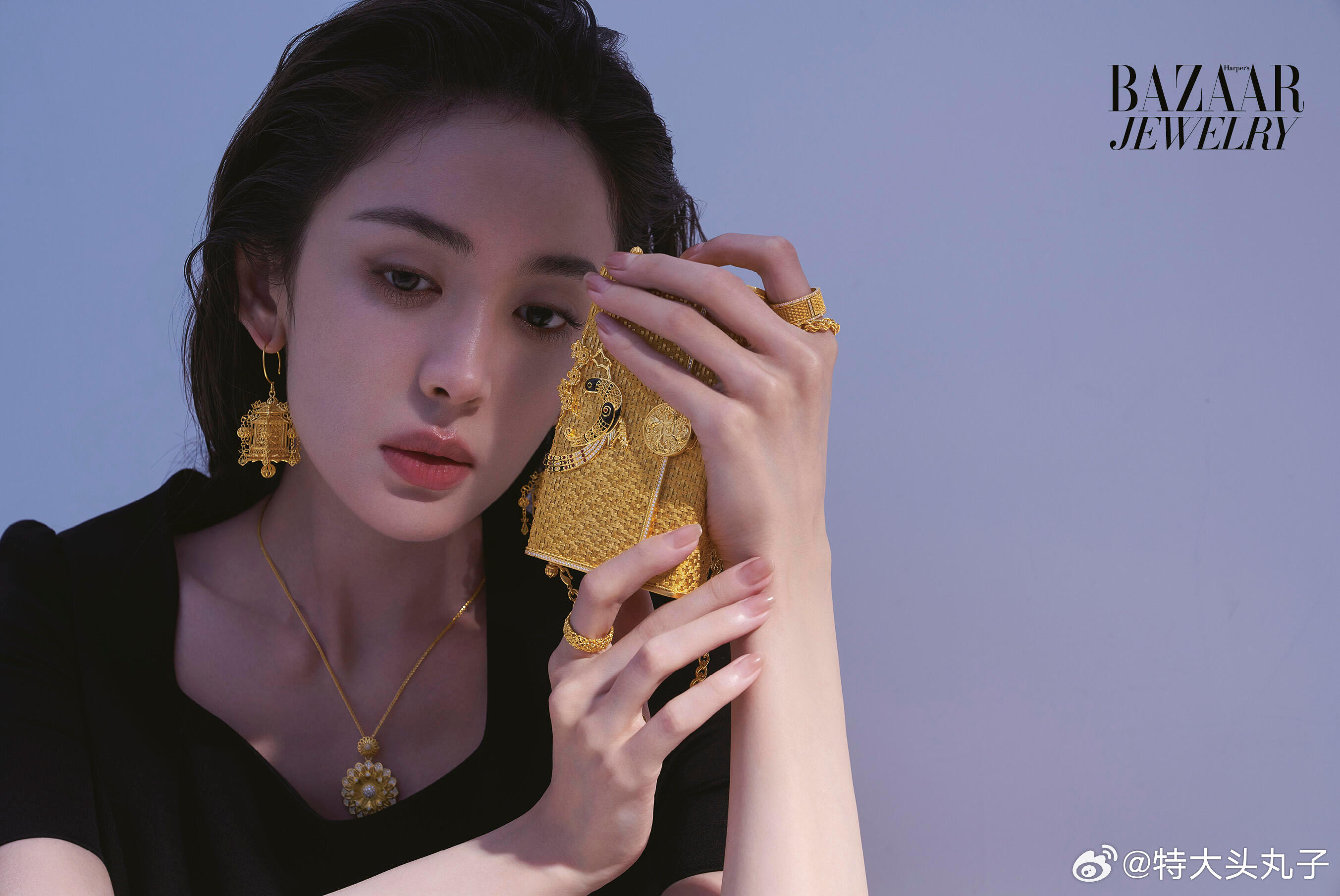 娜扎时尚芭莎珠宝内页切片，真的太美了！