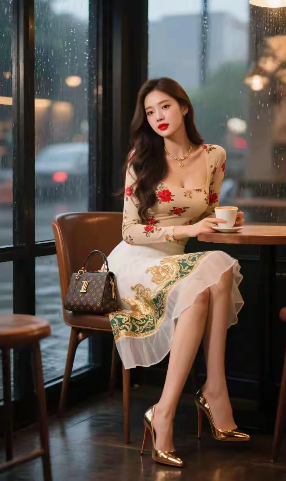 上联：香飘袅袅咖啡暖，下联：味醇涩涩慢品尝。