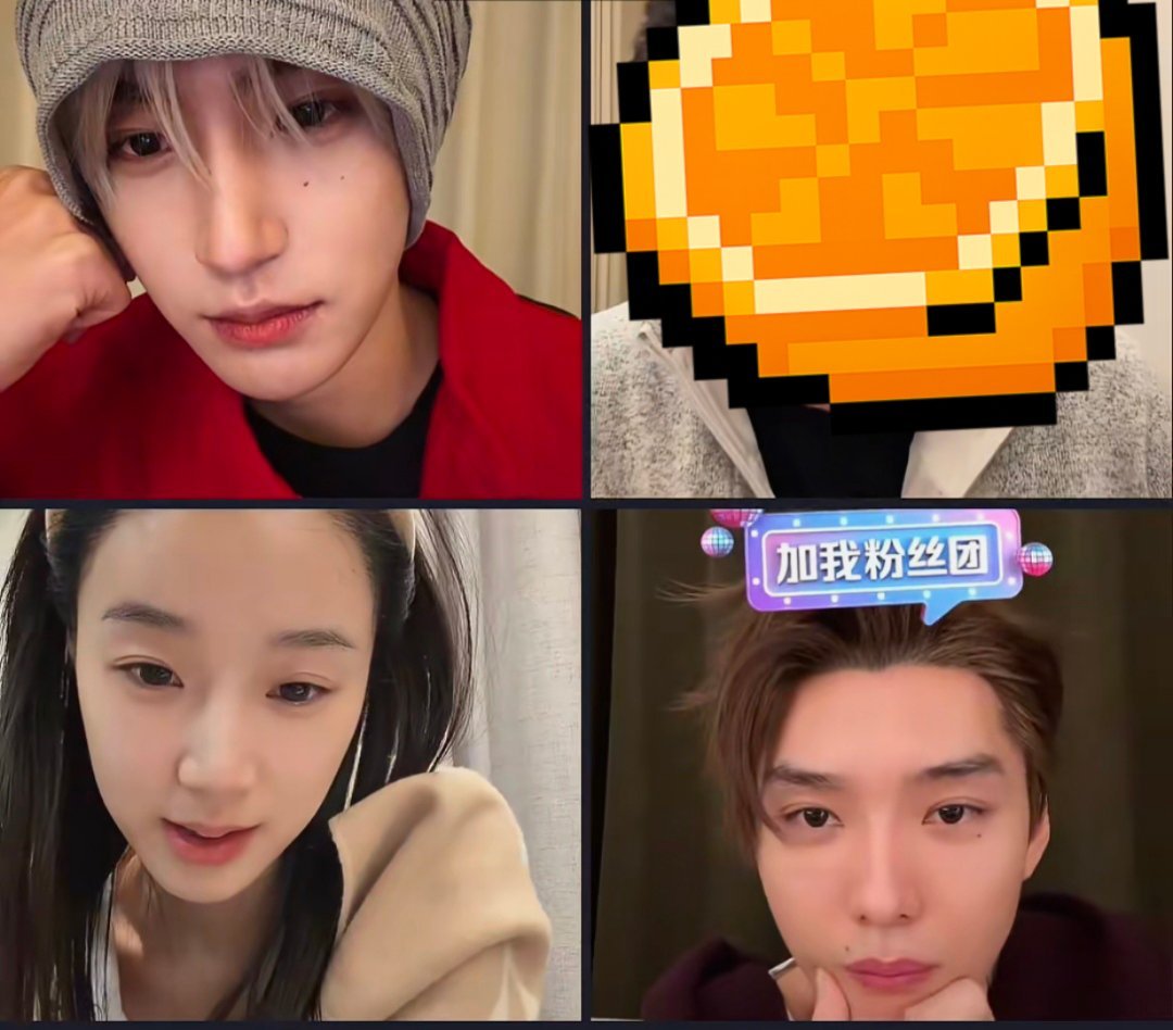 耍帅的儿子，温婉的妈，顶着鸡冠头的爸