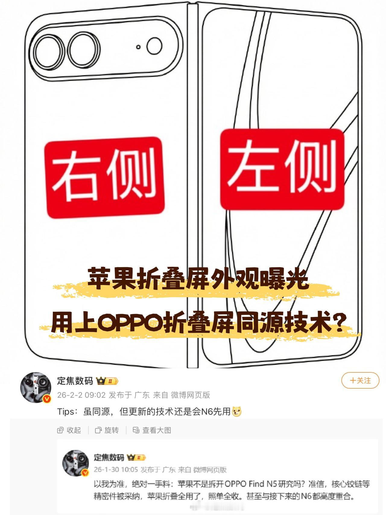 这不就是翻版FindN？苹果折叠屏真长这样？🍎果粉盼星星盼月亮终于把第一