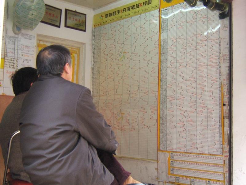 我对买彩票中大奖不抱太大希望。在彩票站，能看到形形色色的人，美团小哥算概率，白领