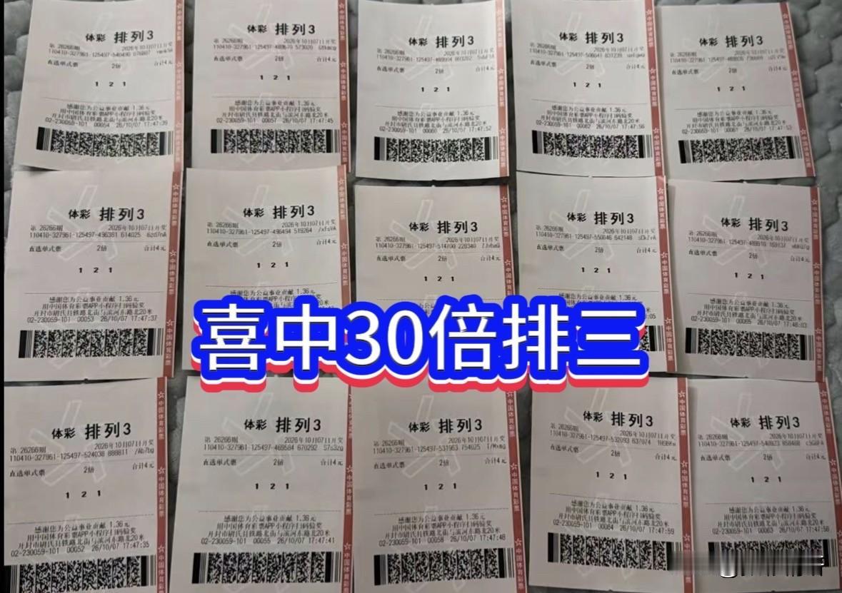 排列3第26266期开奖号码尘埃落定，"121"这组数字为河南一位彩友带来了实打