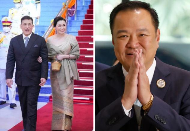 重磅消息！ 泰国总理阿努廷宣布！ 他将与泰国外长西哈萨随同泰国国王王后一