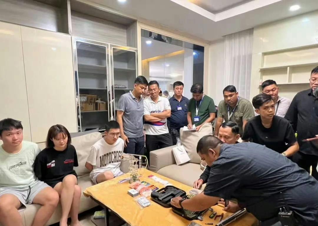 2月21日，柬埔寨金边市法院、检察官、警方联合行动，对位于金边市水净华区尼洛分区