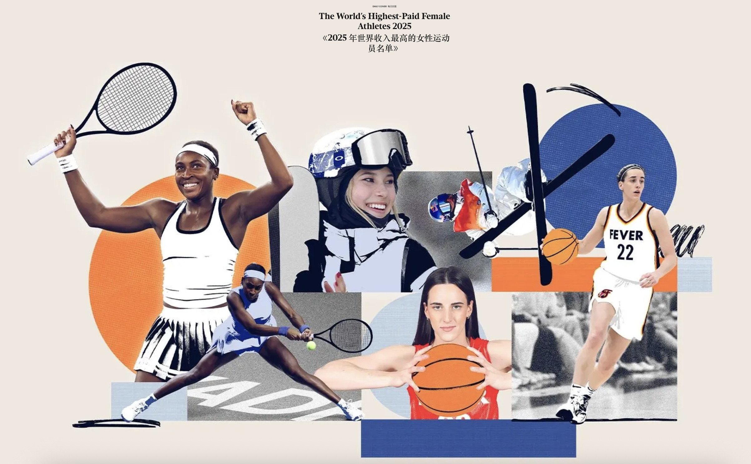 《福布斯》2025全球女运动员收入榜公布，郑钦文以2260万刀💵位列第五，TO