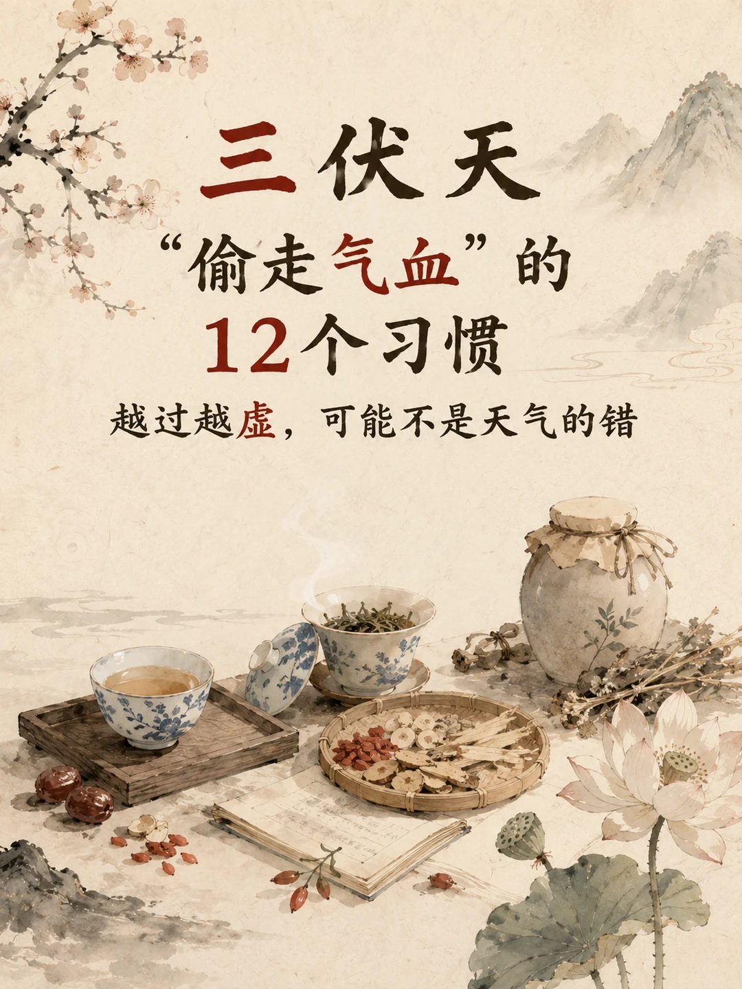 三伏天，越补越虚的12个习惯