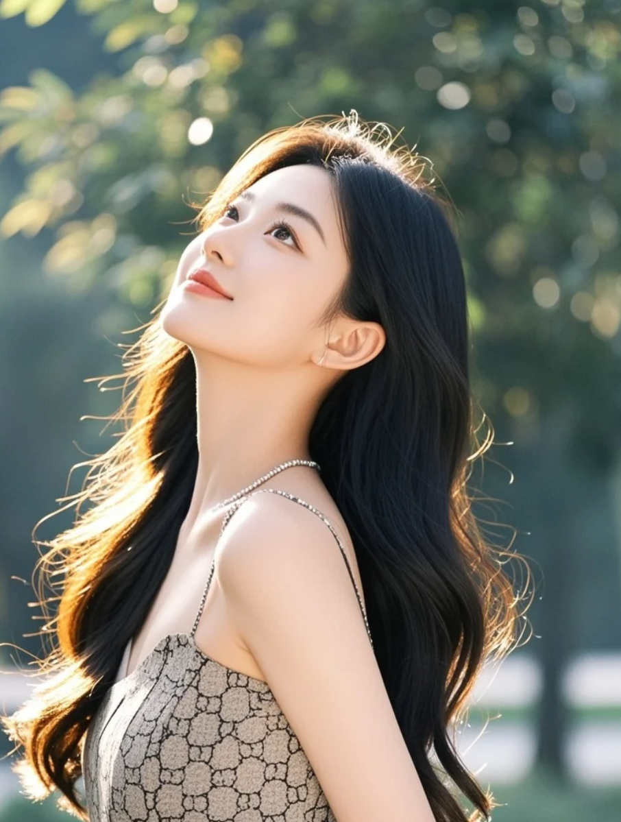 她站在时间之外，笑容定格在最美好的年华里