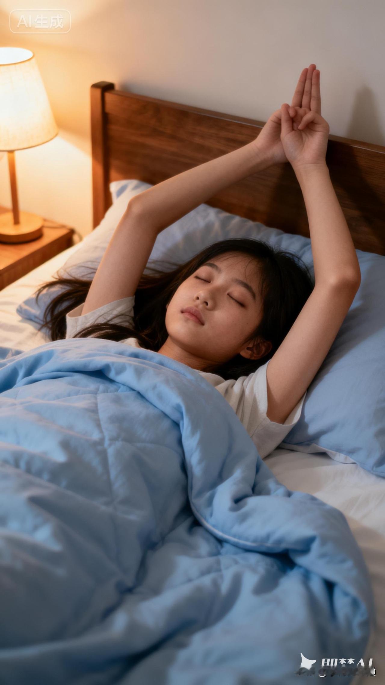 你是不是也习惯睡觉时双手举过头顶，摆出“投降”姿势？这种睡姿看似放松解压，能快速